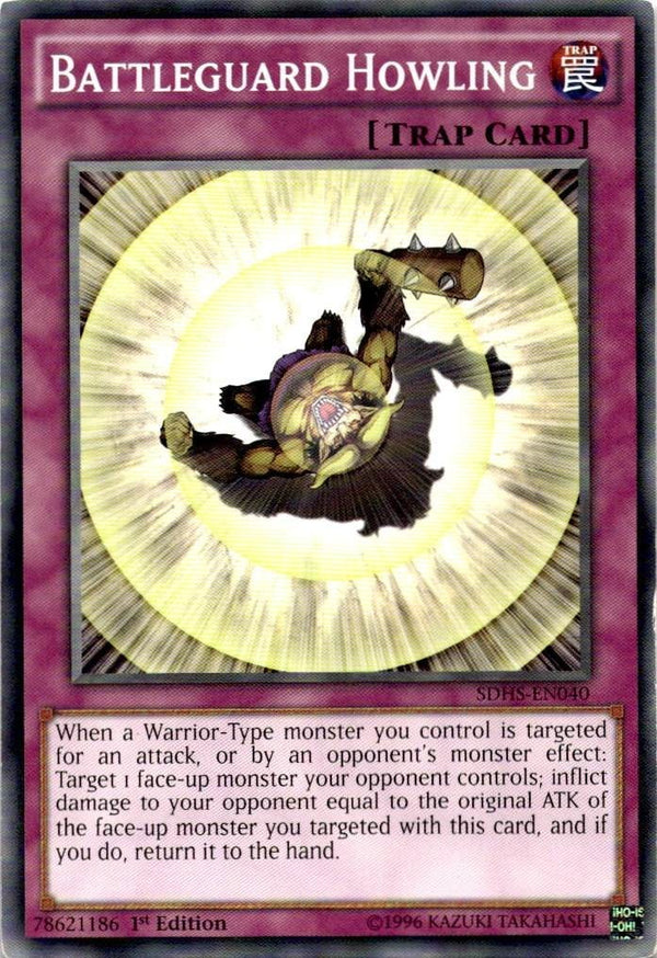 Yugioh Battleguard Howling SDHS-EN040 Common 1st Edition MP