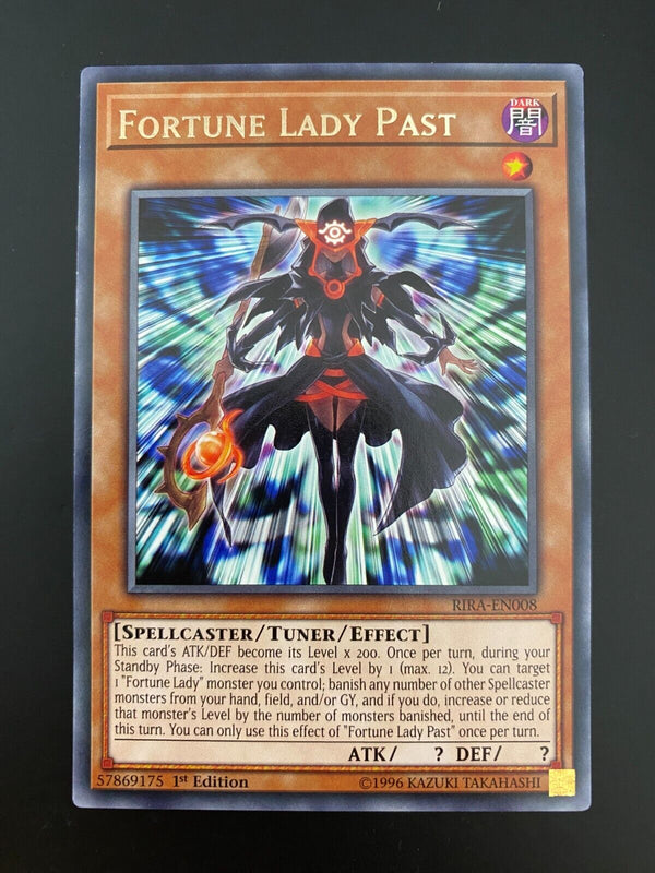 Yugioh Fortune Lady Past RIRA-EN008 Rare 1st Edition NM