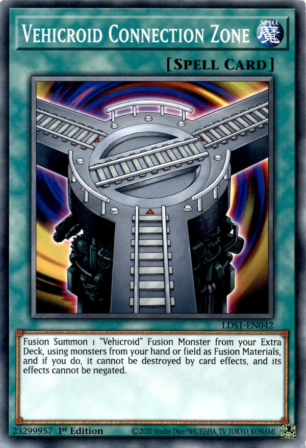 Yugioh Vehicroid Connection Zone LDS1-EN042 Common 1st Edition LP