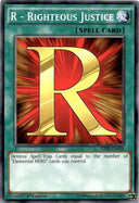 Yugioh R - Righteous Justice SDHS-EN030 Common 1st Edition LP/NM