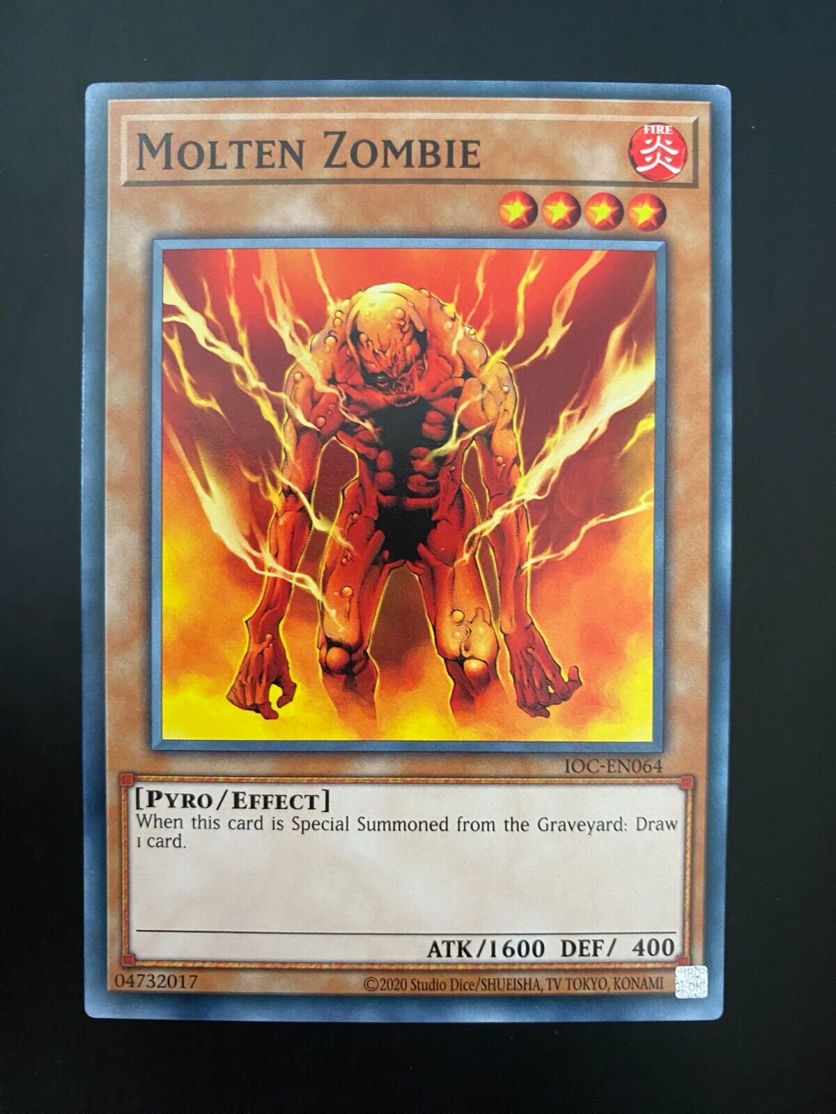 Yugioh Molten Zombie IOC-EN064 Common Unlimited Edition NM/MINT