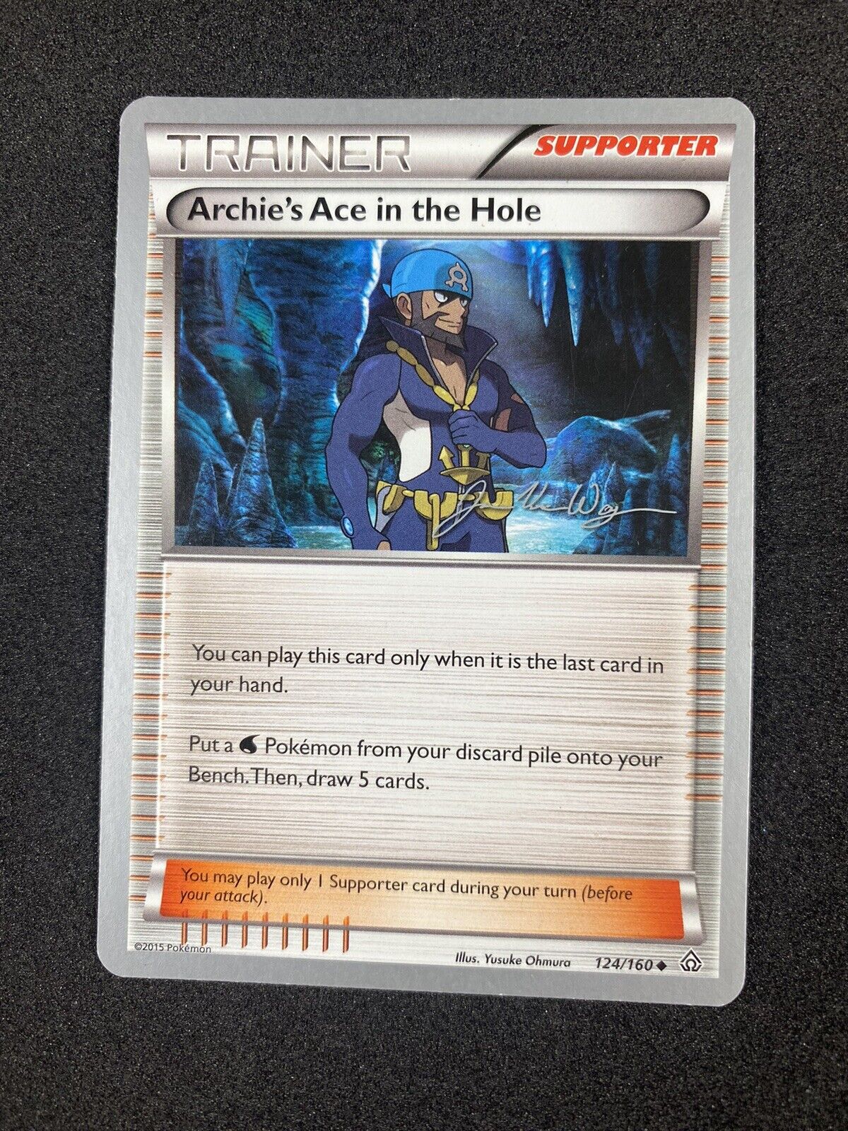 Pokémon Archie's Ace in the Hole 124/160 World Championship 2015 Uncommon VLP