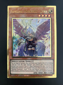 Yugioh Familiar-Possessed - Lyna MGED-EN013 1st Ed Premium Gold Rare NM-MINT