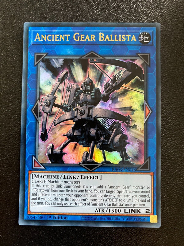 Yugioh Ancient Gear Ballista RA03-EN046 Ultra Rare 1st Edition NM