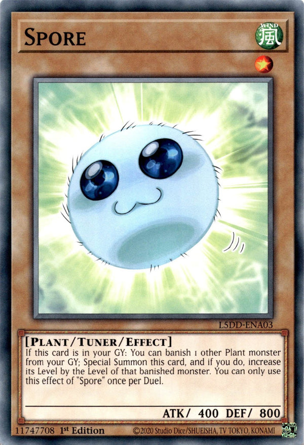 Yugioh Spore L5DD-ENA03 Common 1st Edition NM