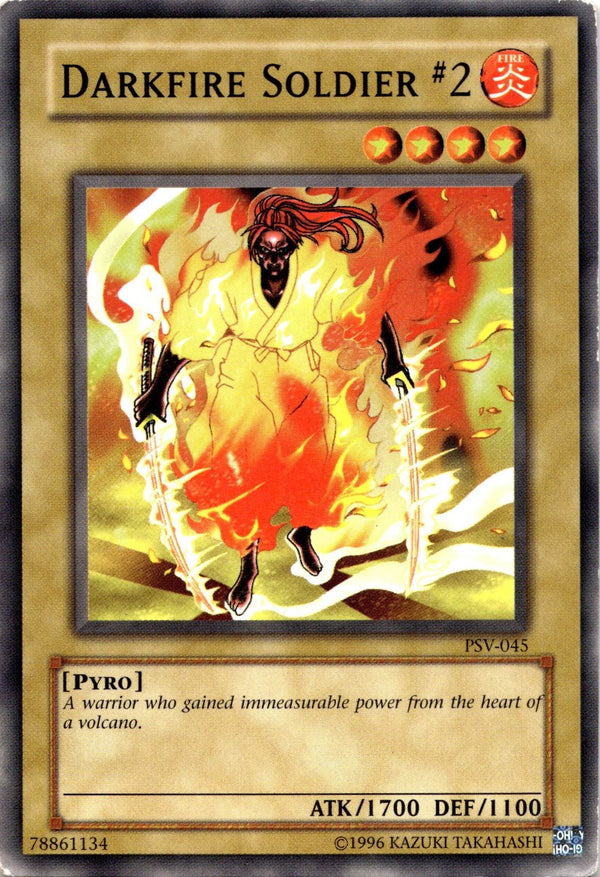 Yugioh Darkfire Soldier #2 PSV-045 Common Unlimited Edition HP