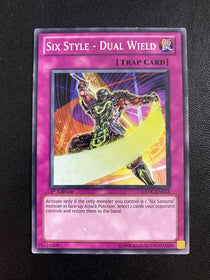 Yugioh Six Style - Dual Wield EXVC-EN073 Common 1st Edition HP/MP