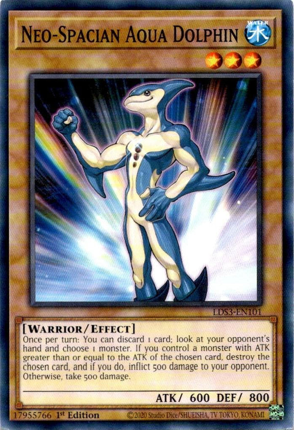 Yugioh Neo-Spacian Aqua Dolphin LDS3-EN101 Common 1st Edition NM