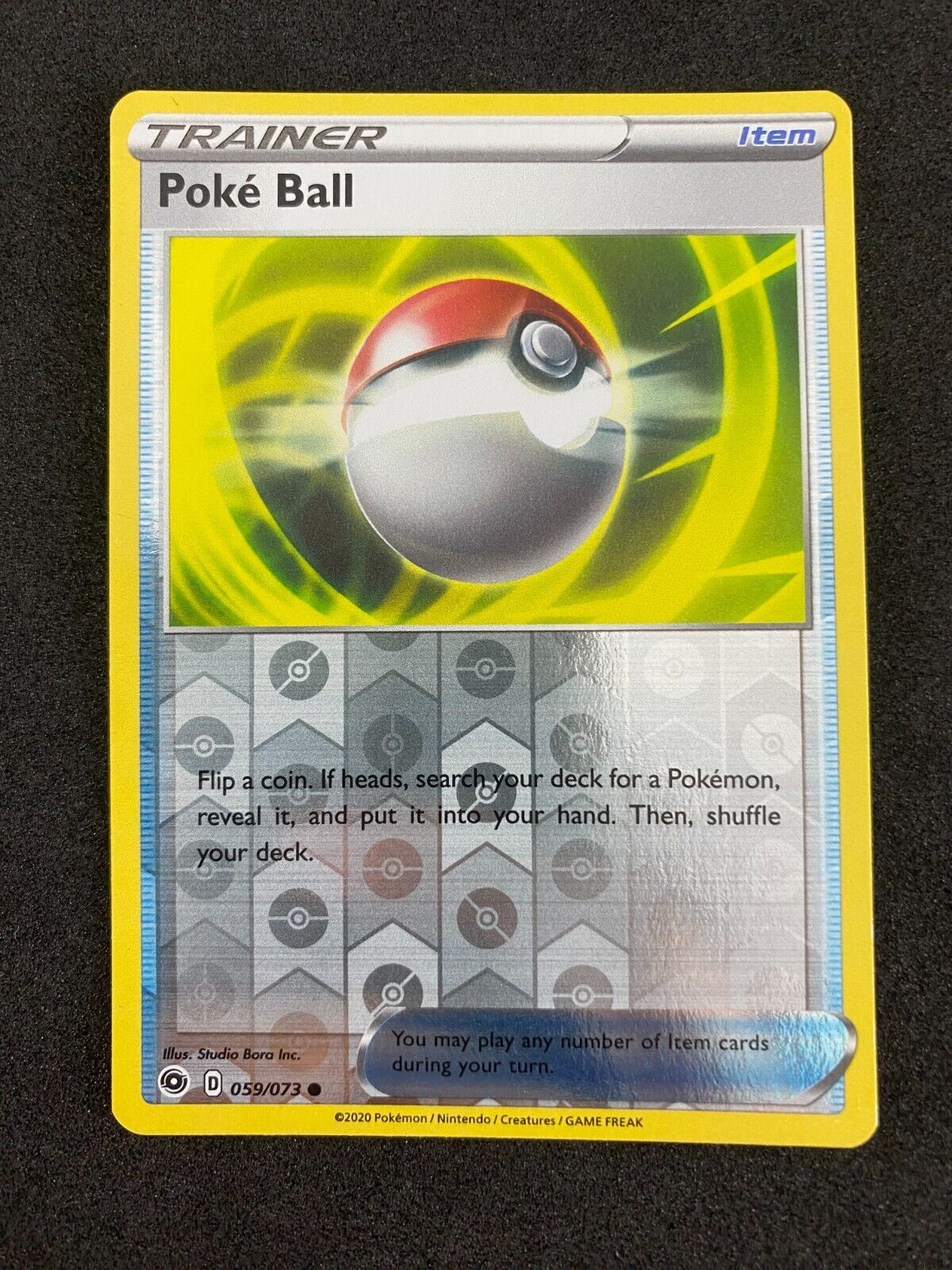 Pokemon Poké Ball 059/073 Champion's Path Reverse Holo NM-MINT