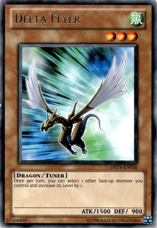 Yugioh Delta Flyer DREV-EN016 Rare Unlimited Edition HP/MP