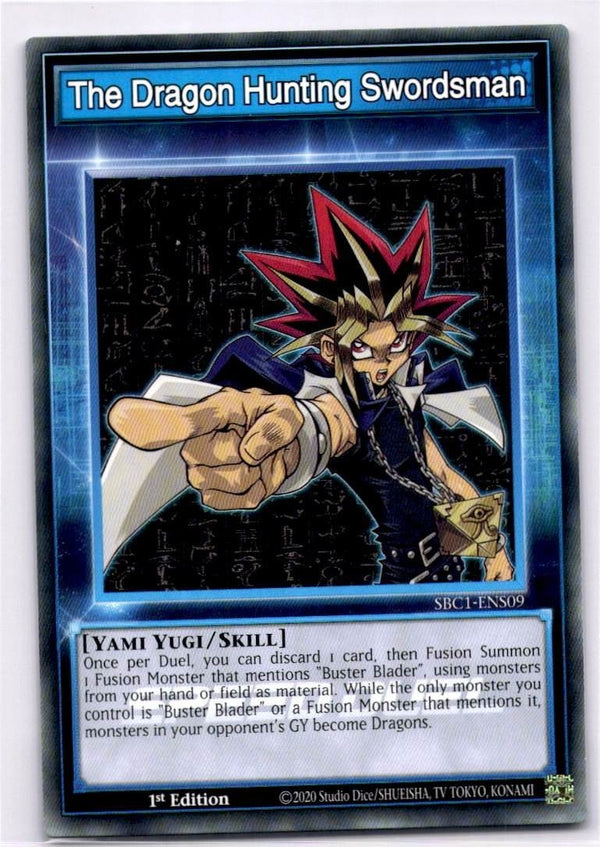 Yugioh The Dragon Hunting Swordsman SBC1-ENS09 Common 1st Edition NM