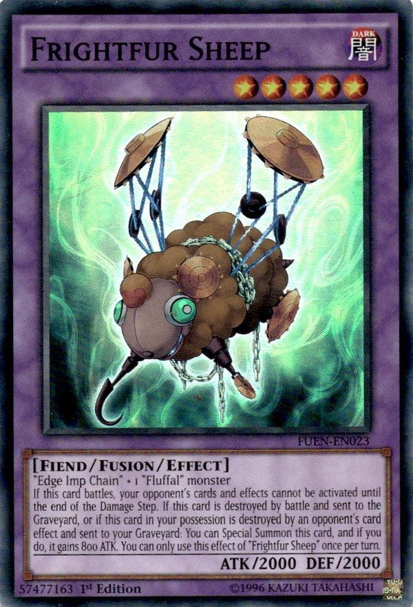 Yugioh Frightfur Sheep FUEN-EN023 Super Rare 1st Edition MP