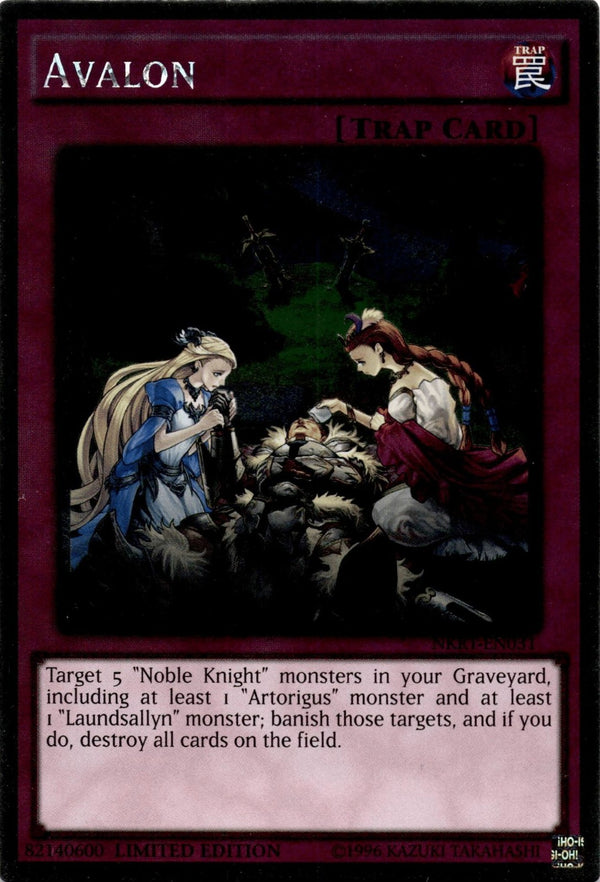 Yugioh Avalon NKRT-EN031 Platinum Rare 1st Edition NM