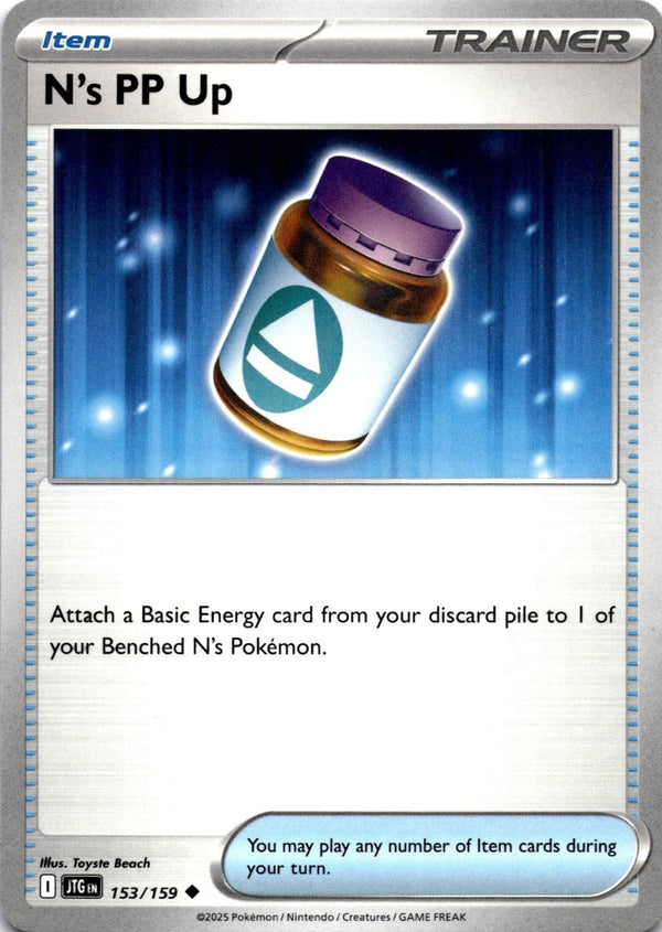 Pokemon N's PP Up 153/159 Journey Together Non Holo NM