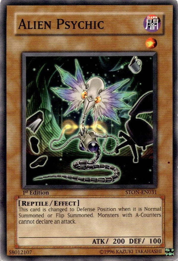 Yugioh Alien Psychic STON-EN031 Common 1st Edition LP