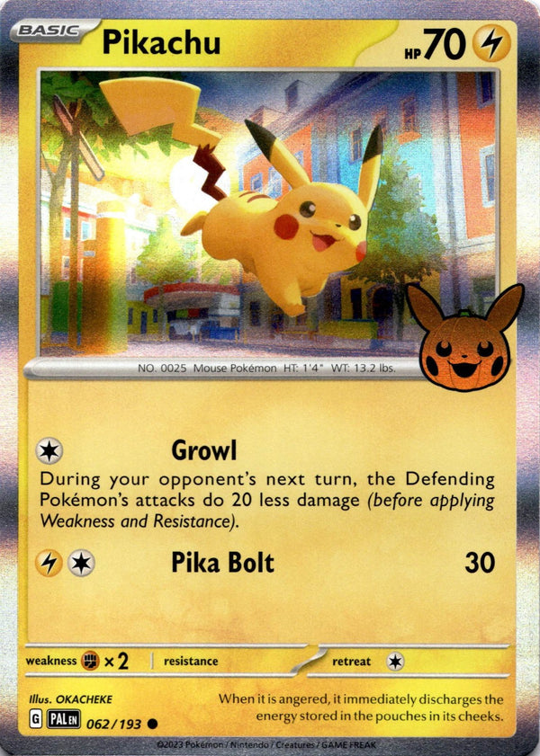 Pokemon Pikachu 062/193 Trick or Trade 2023 Holo NM