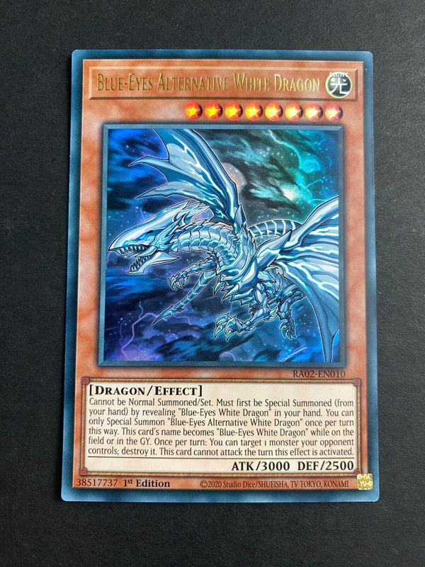 Yugioh Blue-Eyes Alternative White Dragon RA02-EN010 Ultra Rare 1st Edition NM