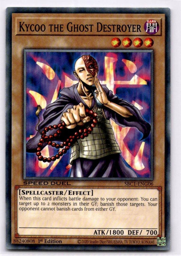 Yugioh Kycoo the Ghost Destroyer SBC1-ENG06 Common 1st Edition NM