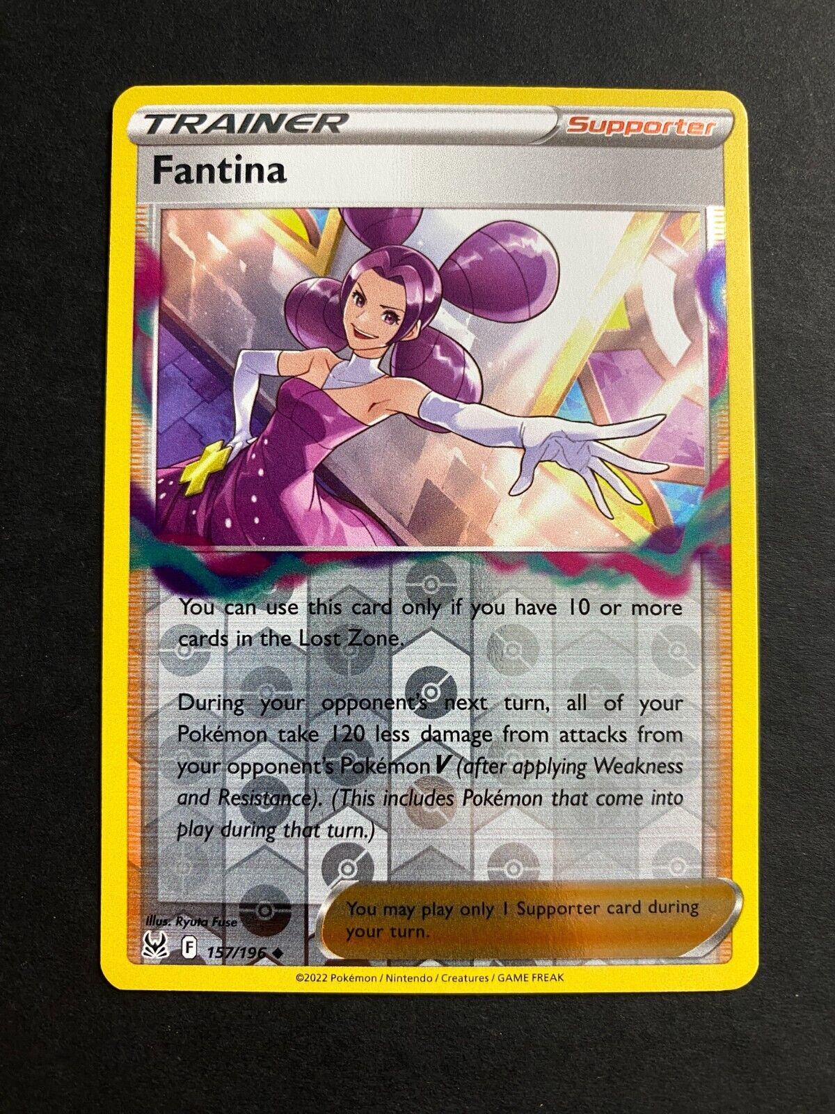 Pokemon Fantina 157/196 Lost Origin Reverse Holo NM