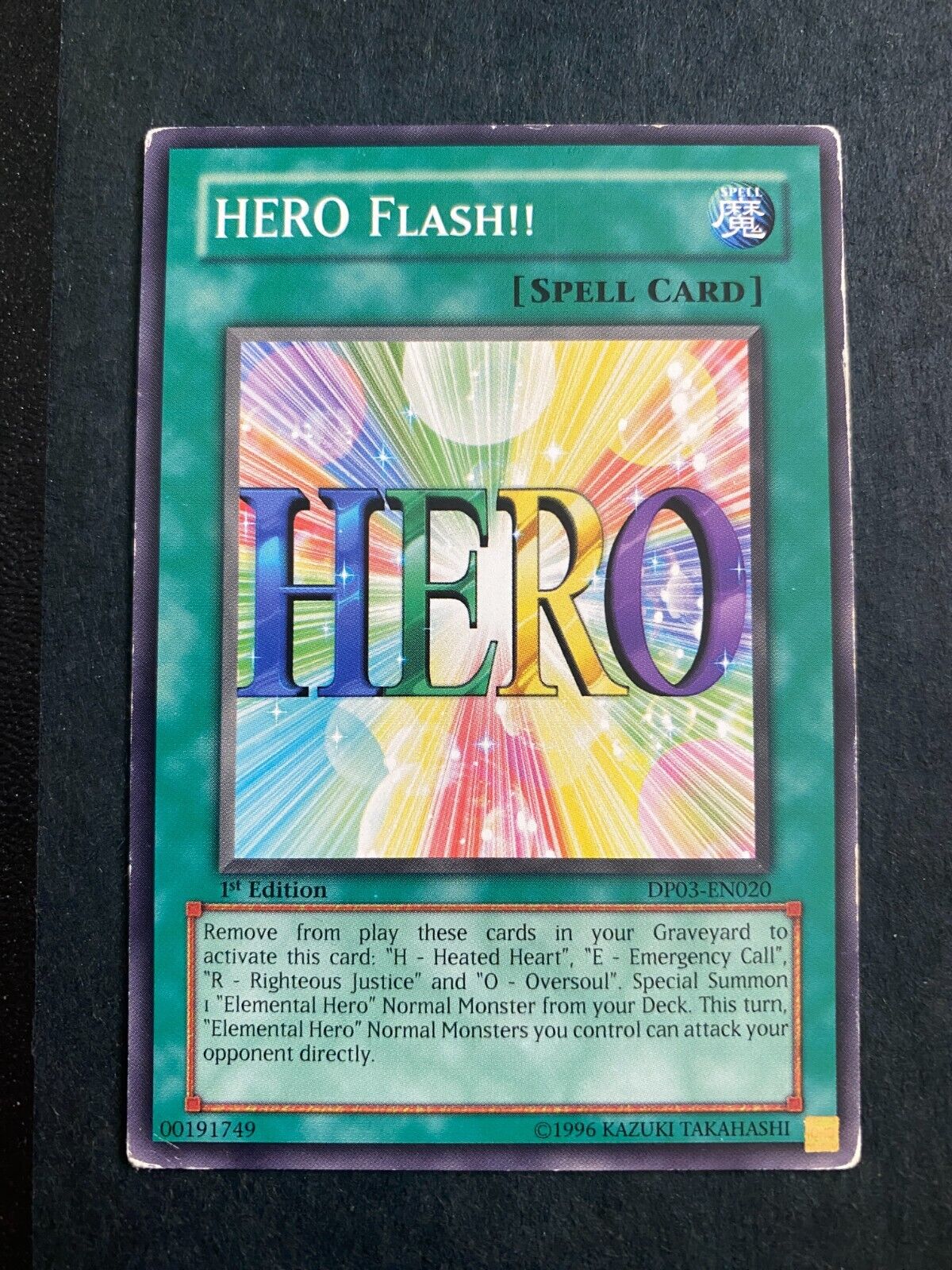 Yugioh Hero Flash!! DP03-EN020 Common 1st Edition HP