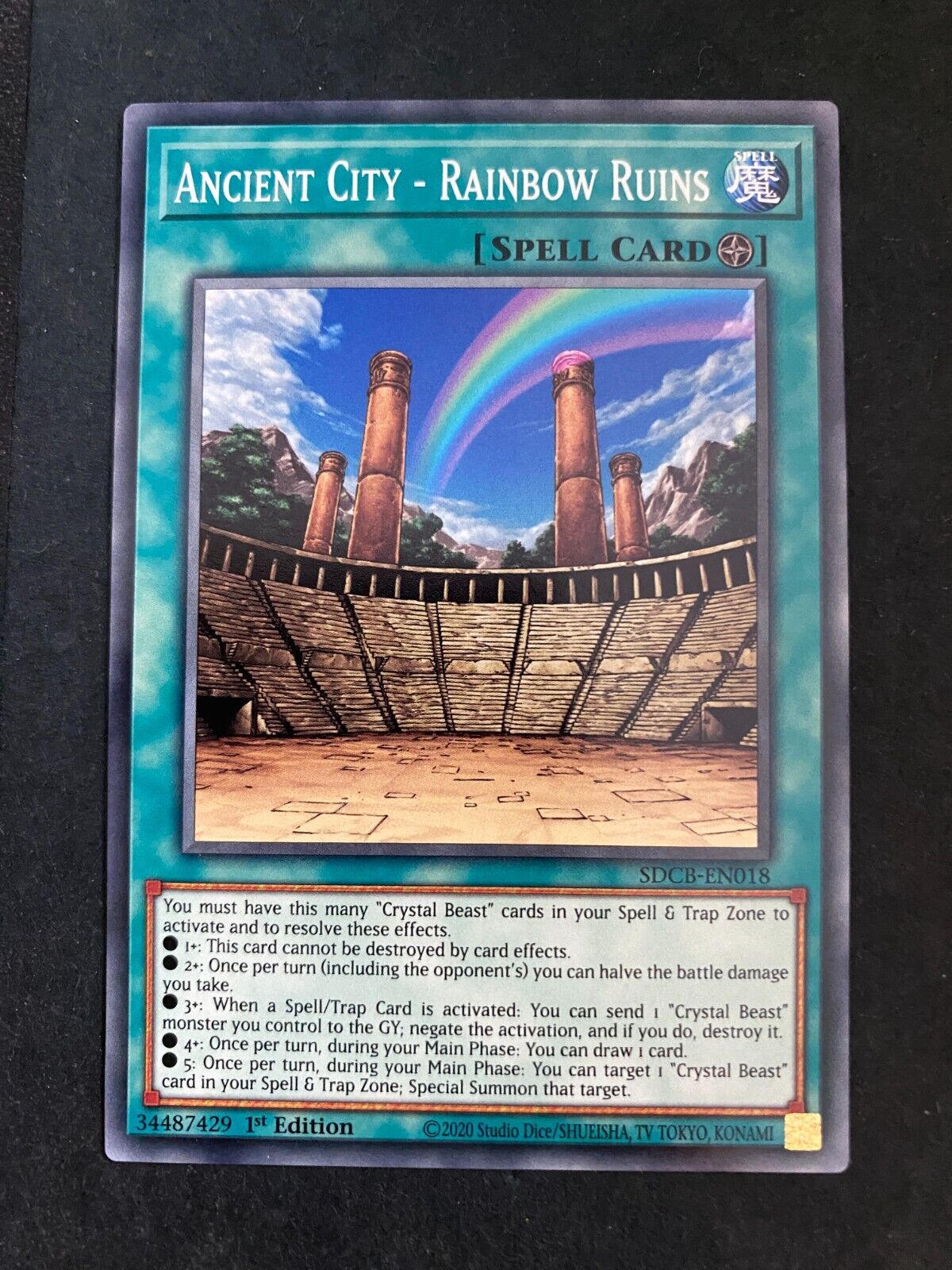 Yugioh Ancient City - Rainbow Ruins SDCB-EN018 Common 1st Edition NM