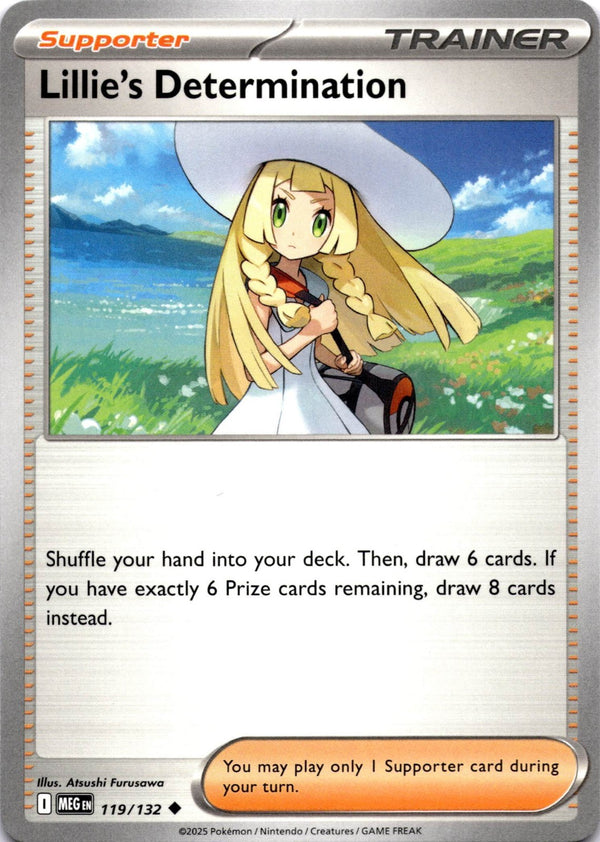 Pokemon Lillie's Determination 119/132 Mega Evolution Non Holo NM