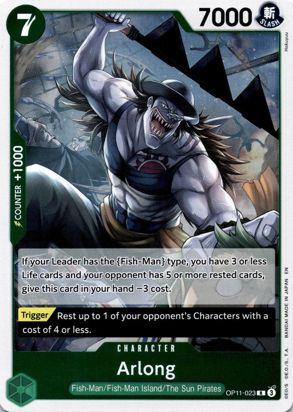One Piece Arlong OP11-023 A Fist of Divine Speed R NM