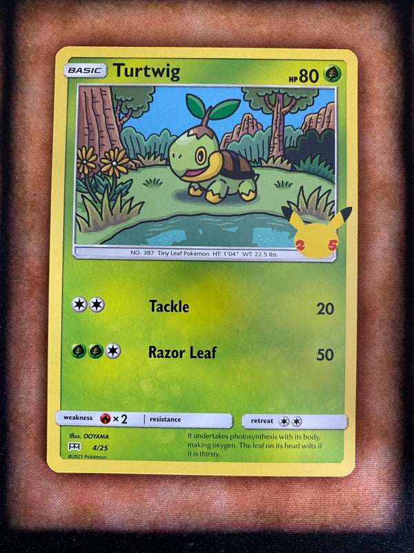 Pokemon Turtwig 4/25 Mcdonalds 2021 Non Holo NM/MINT