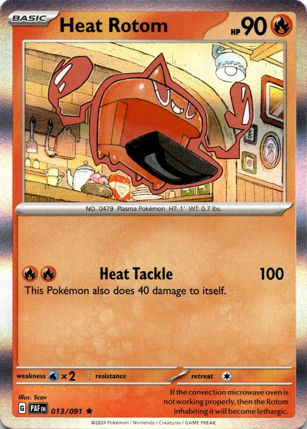 Pokemon Heat Rotom 013/091 Paldean Fates Holo NM