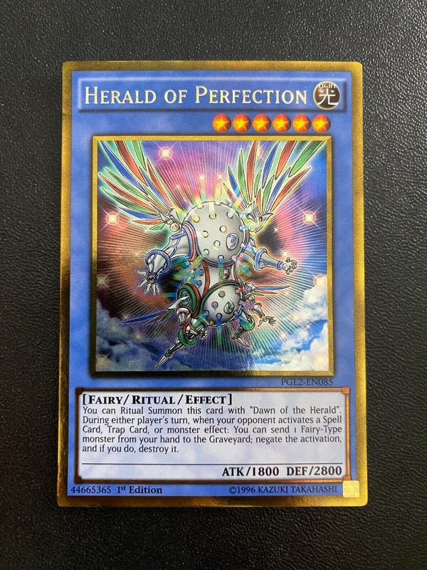 Yugioh Herald of Perfection PGL2-EN085 Gold Rare 1st Edition VLP