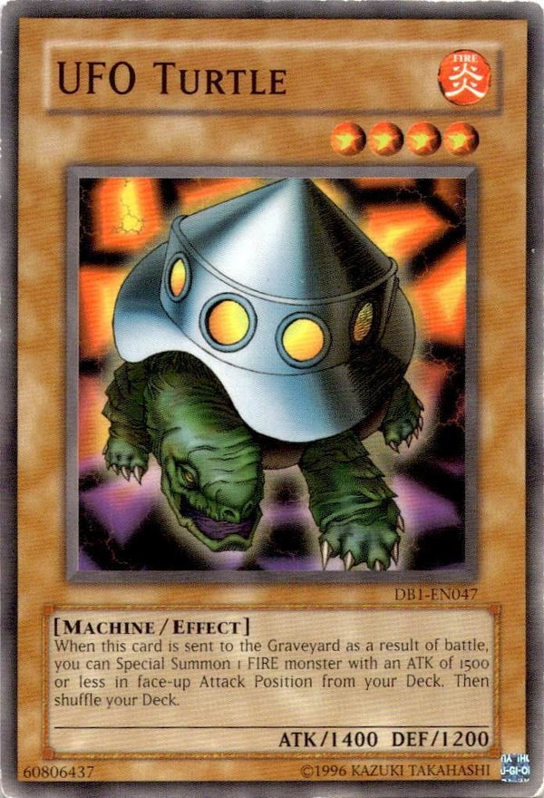 Yugioh UFO Turtle DB1-EN047 Common Unlimited Edition LP