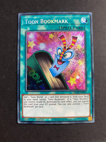 Yugioh Toon Bookmark BLCR-EN067 Secret Rare 1st Edition NM