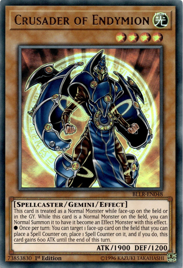 Yugioh Crusader of Endymion BLLR-EN048 Ultra Rare 1st Edition NM
