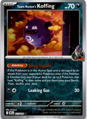 Pokemon Team Rocket's Koffing 125/182 Destined Rivals Reverse Holo NM