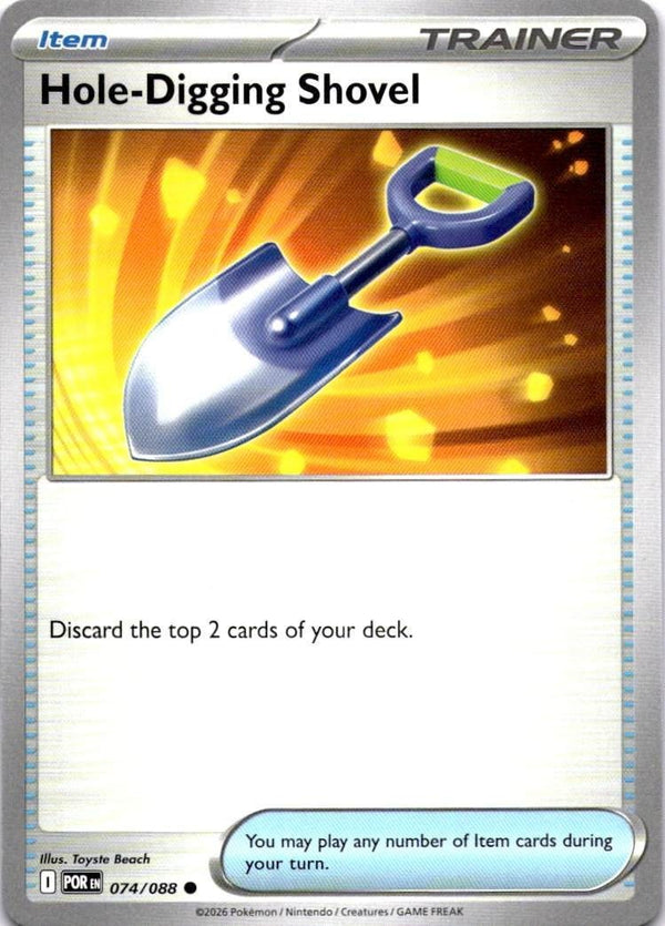 Pokemon Hole-Digging Shovel 074/088 Perfect Order Non Holo NM