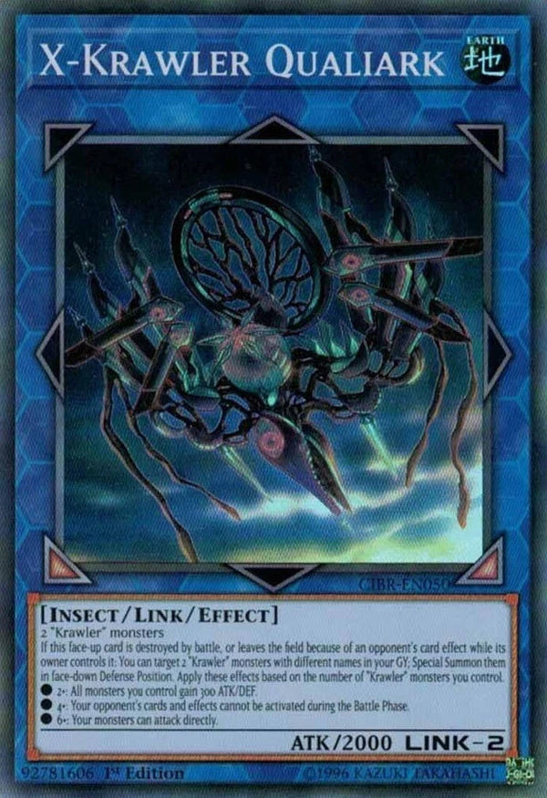 Yugioh X-Krawler Qualiark CIBR-EN050 Super Rare 1st Edition LP