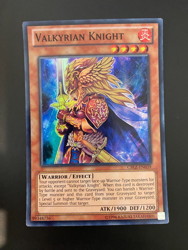 Yugioh Valkyrian Knight CBLZ-EN039 Super Rare 1st Edition LP