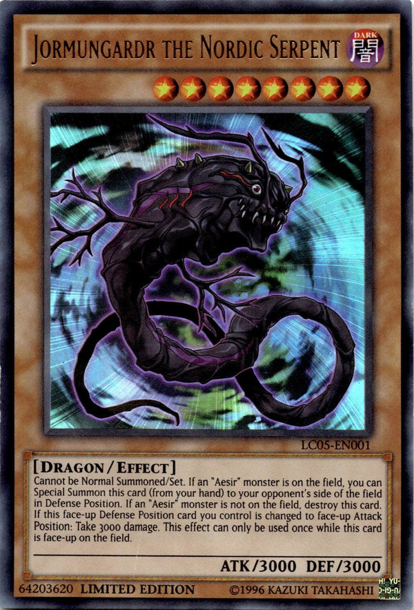 Yugioh Jormungardr the Nordic Serpent LC05-EN001 Ultra Rare Limited Edition LP