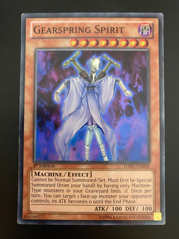 Yugioh Gearspring Spirit HA07-EN038 Super Rare 1st Edition MP