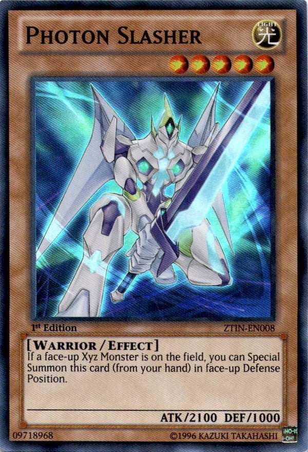 Yugioh Photon Slasher ZTIN-EN008 Super Rare 1st Edition LP/NM