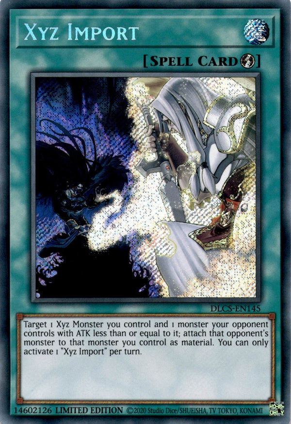 Yugioh Xyz Import DLCS-EN145 Secret Rare 1st Edition VLP/NM