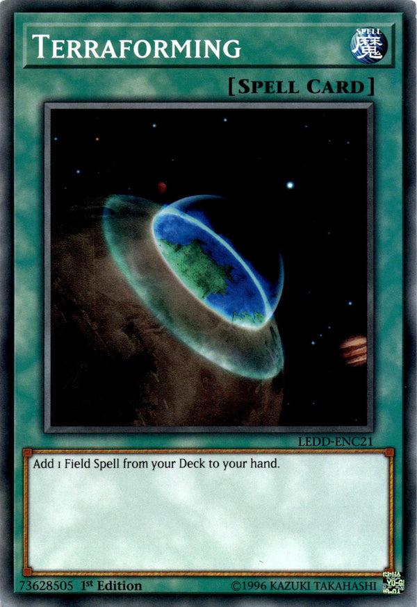 Yugioh Terraforming LEDD-ENC21 Common 1st Edition NM