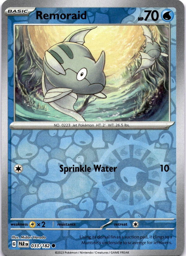 Pokemon Remoraid 033/182 Paradox Rift Reverse Holo NM