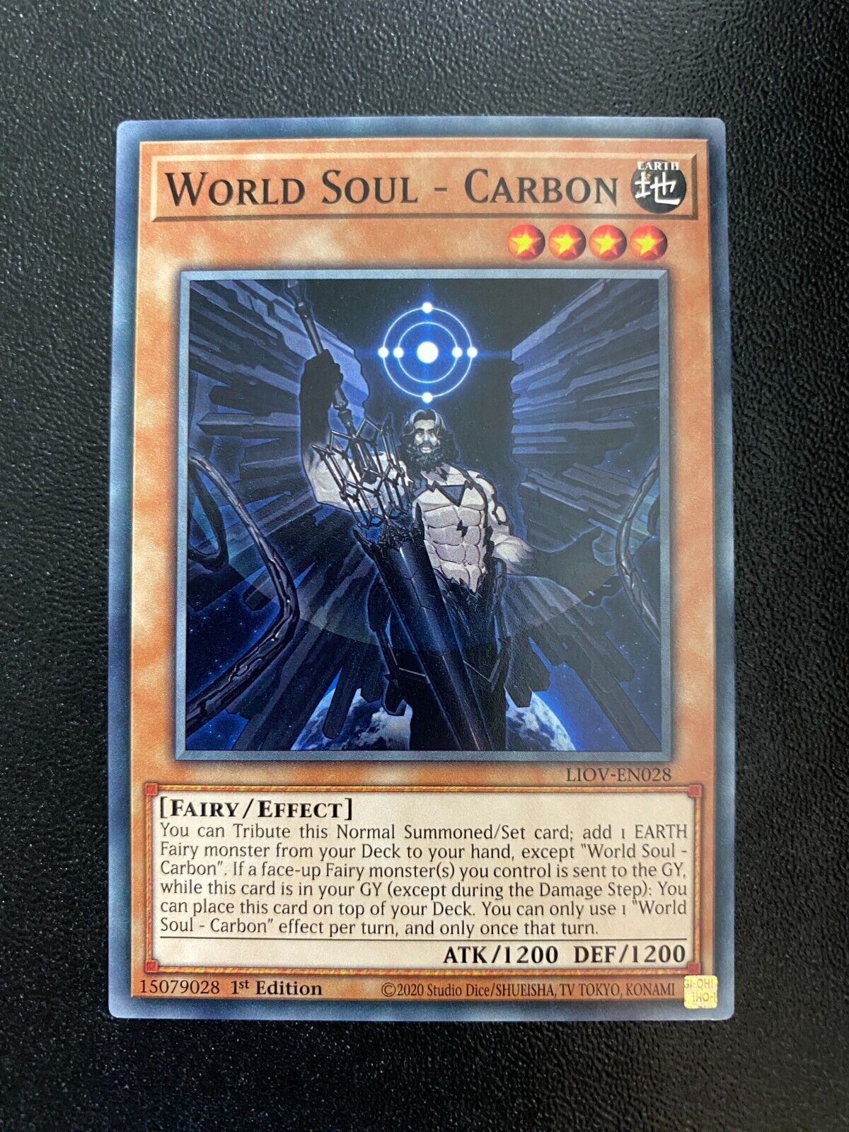 Yugioh World Soul - Carbon LIOV-EN028 Common 1st Edition NM