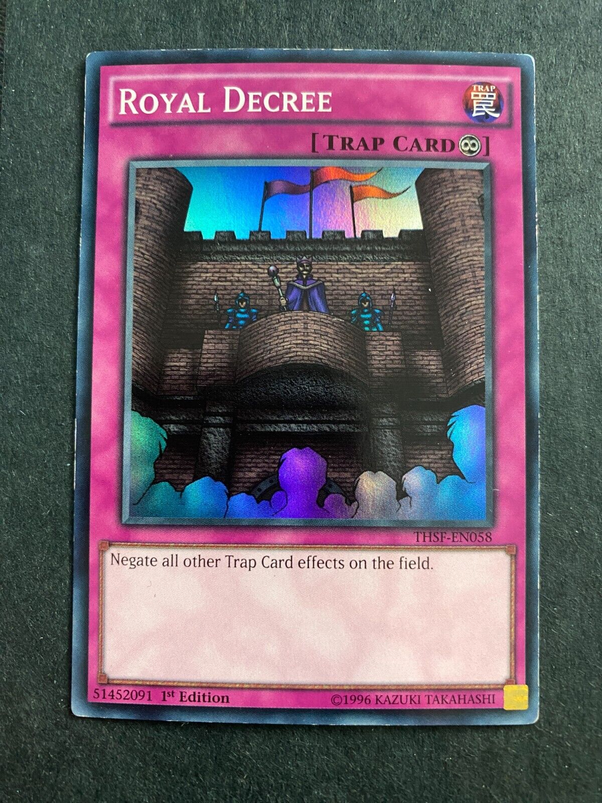 Yugioh Royal Decree THSF-EN058 Super Rare 1st Edition HP/MP