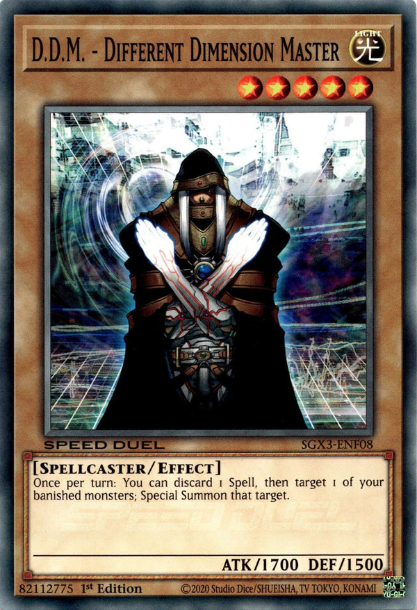 Yugioh D.D.M - Different Dimension Master SGX3-ENF08 Speed Duel Common 1st Ed NM