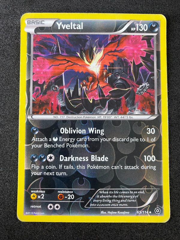 Pokemon Yveltal 65/114 Steam Siege Reverse Holo MP