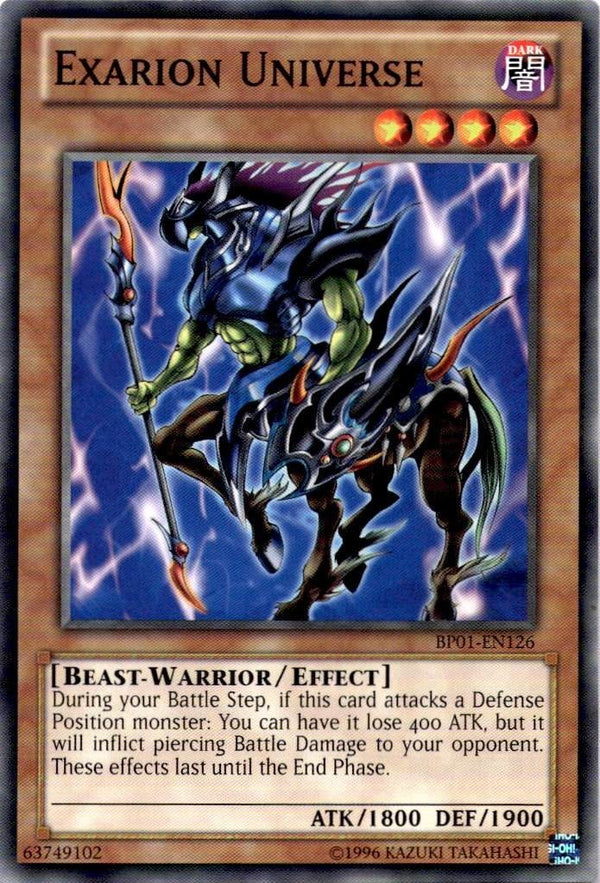 Yugioh Exarion Universe BP01-EN126 Common Unlimited Edition NM