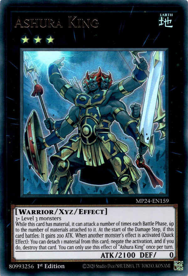 Yugioh Ashura King MP24-EN159 Ultra Rare 1st Edition NM