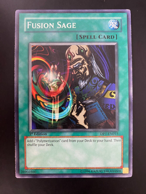 Yugioh Fusion Sage DP1-EN015 Common 1st Edition LP